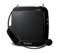 Amplificateur de Voix sans Fil SHIDU Portable Amplificateur Voix Support de Lecture MP3 10W 2000mAh Système de sonorisation Rechargeable pour Enseignants, réunions, Guides touristiques.