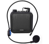 Amplificateur de Voix - Système de Sonorisation Rechargeable 12W - Haut-parleur Puissant - Noir - Pour Adultes