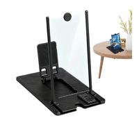 Amplificateur d'écran 14 pouces - Projecteur grossissant 3D Ultra HD pour mobile | Support pliable portable universel avec télécommande pour films, jeux et vidéos, compatible avec la plupart des