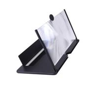Amplificateur D'écran de Téléphone 3D Portable Support | Verre Abs, Vision Plus Claire pour Vidéo, Design Compact, Compatible Téléphone, Noir Couleur Aléatoire