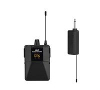 Amplificateur d'enseignant avec émetteur-récepteur à condensateur double fonction Clip microphone à condensateur 6,35 mm Sortie Rechrgeable Petit microphone Lavalier pour spectacles en direct