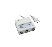 Amplificateur d'intérieur FM/VHF/UHF à réglage de gain 30 dB avec filtre 4G - blanc