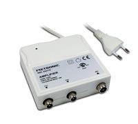 Amplificateur d'intérieur FM/VHF/UHF à réglage de gain 30 dB avec filtre 4G - blanc