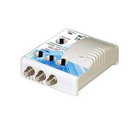 Amplificateur Distributeur d’intérieur 3 sorties TV TNT UHF Elap 372013 - Gain 25dB, Filtre 4G LTE 700 MHz, 5G, 12V, Réglage de gain
