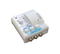 Amplificateur distributeur intérieur 3 sorties F UHF Tonna 402663 - Filtre LTE 700 4G 5G, Gain 22 x 3 dB, réglable avec mesureur LED