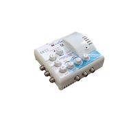 Amplificateur distributeur intérieur 6 sorties F UHF Tonna 402666 - Filtre LTE 700 4G 5G, Gain 20 x 6 dB, réglable avec mesureur LED