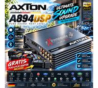 AXTON A894DSP - Amplificateur 8.1 canaux avec DSP, amplificateur de voiture avec processeur de son numérique, contrôle de l'application pour téléphone portable, streaming audio Bluetooth, audio Hi-Res