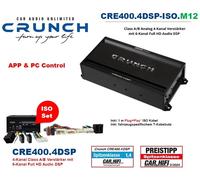 Amplificateur DSP Crunch CRE400.4DSP-ISO.M12 compatible avec Renault Koleos...