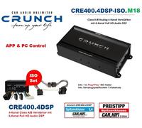 Amplificateur DSP Crunch CRE400.4DSP-ISO.M18 Plug & Play compatible avec...