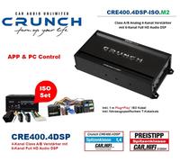 Amplificateur DSP Crunch CRE400.4DSP-ISO.M2 compatible avec Audi A1 8X 2010 -...
