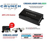 Amplificateur DSP Crunch CRE400.4DSP-ISO.M20 compatible avec Renault Kangoo...