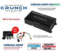 Amplificateur DSP Crunch CRE400.4DSP-ISO.M23 4 canaux avec câble adaptateur...