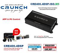 Amplificateur DSP Crunch CRE400.4DSP-ISO.M5 Plug & Play compatible avec VW Polo