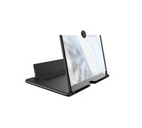 Amplificateur Écran 3D 12 pouces pour Smartphone Lentille HD Pliable Noir