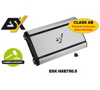 ESX HXE750.5 5 Canal Amplificateur Classe A/B Analogue + Câble Télécommande