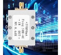 Amplificateur Faible Bruit LNA 50M-4GHz NF 0.6dB Sensibilité -110dBm RF FM HF VHF UHF Radio Ham pour Utilisations Professionnelles et Récreatives