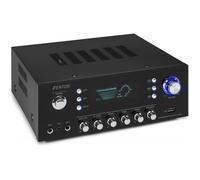 Fenton AV120FM-BT Amplificateur - Puissance de Sortie 2X 60W, Connexion sans Fil Bluetooth, 2 Entrées Micro, Entrée Ligne RCA, Réglage Graves/Aigus et Écho, Idéal pour Utilisation HiFi et/ou Karaoké