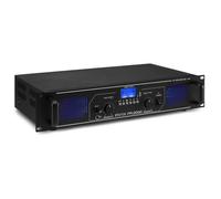 Fenton FPL2000 - Amplificateur Digital - Technologie sans Fil Bluetooth Intégrée, MP3, USB et SD, Entrées RCA, Prise Jack 3,5mm, LEDs Bleues en Façade, Parfait pour DJ, Particuliers et Professionnels