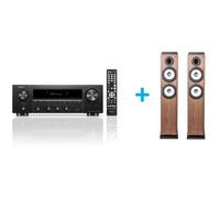 Amplificateur Hi-Fi Denon DRA-900H Noir + une paire d’enceintes colonne Cabasse Jersey MT32/2 Edition spéciale Noyer