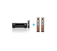Amplificateur Hi-Fi Denon DRA-900H Noir + une paire d'enceintes colonne Cabasse Jersey MT32/2 Edition spéciale Noyer