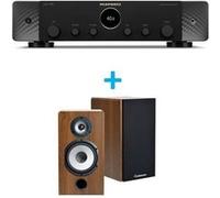Amplificateur Hi-Fi Marantz Stéréo 70 Noir + une paire d'enceintes bibliothèque Cabasse Antigua MT32/2 Edition spéciale Noyer Noir G