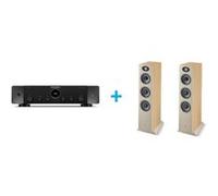 Amplificateur Hi-Fi Marantz Stéréo 70 Noir + une paire d'enceintes colonne Focal Theva N3 Bois clair Noir E