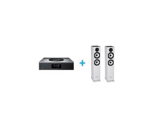 Amplificateur Hi fi Technics SA C600EG S Argent + une paire d enceintes colonne Cabasse Jersey MT32 2 Edition spéciale Blanc m
