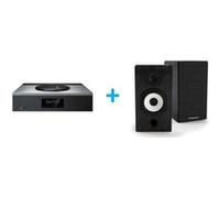 Amplificateur Hi-Fi Technics SA-C600EG-S Argent + une paire d'enceintes bibliothèque Cabasse Antigua MT32/2 Noir ébène Argent E
