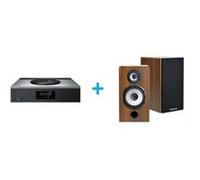 Amplificateur Hi-Fi Technics SA-C600EG-S Argent + une paire d'enceintes bibliothèque Cabasse Antigua MT32/2 Edition spéciale Noyer Argent G