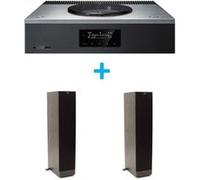Amplificateur Hi-Fi Technics SA-C600EG-S Argent + une paire d'enceintes colonne Klipsch Series RF-82 MKII Noir Argent E