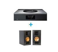 Amplificateur Hi-Fi Technics SA-C600EG-S Argent + une paire d'enceintes compactes Klipsch RB-61 MK II Black