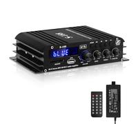 Amplificateur HiFi,2.1 Canaux Bluetooth 5.0 Mini Amplificateur Audio,S-188 RMS 40Wx2+50W Puissance Max.600W AmplificateurSubwoofer Passif 110-240V avec USB TF Slot,AUX pour Enceintes Domestiques