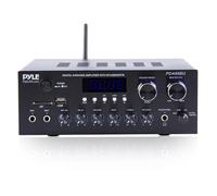 Amplificateur HiFi avec Bluetooth, 2 canaux 300W, USB, SD, AUX, FM | Amplificateur audio - avec Echo et Hall, compatible avec les haut-parleurs passifs, avec télécommande parfaite pour karaoké