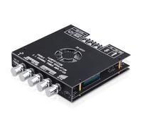 Amplificateur HiFi avec Bluetooth, ZK-HT21 2.1 channel 160W x 2+220W subwoofer stereo mini audio power amplifier receiver module avec BT/USB/AUX input, TDA7498E chips, DC 15-36V