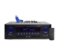 Amplificateur HIFI - Evidence Acoustics EA-5160-BT - STEREO 5.1 KARAOKE 2x50W + 3x20W - Entrée USB SD AUX DVD FM+ clé USB