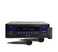 Amplificateur HiFi - Evidence Acoustics EA-5160-BT - Stereo 5.1 Karaoke 2x50W + 3x20W - Entrée USB SD AUX DVD FM + 2 Micros