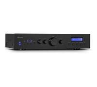 Auna Amplificateur Hi‑Fi stéréo Bluetooth 2 canaux – Basses/Aigus, Télécommande, AUX