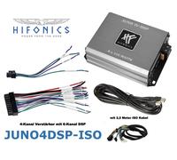 Amplificateur Hifonics JUNO4DSP-ISO Class 4 canaux avec câble DSP 6 canaux...