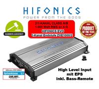 Amplificateur Hifonics ZXE1000/2 2 canaux 1000 watts RMS avec télécommande...