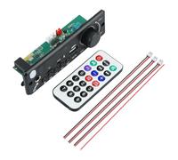 Amplificateur intégré 6 W pour voiture - Module radio FM DC 5 V - Entrée d'alimentation Bluetooth 5.0 - Récepteur FM sans fil - Port USB pour la lecture de musique - Microphone intégré pour appels