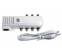 Amplificateur de maison F 6 sorties : VHF/UHF - LTE700 Ready - TELEVES 553120