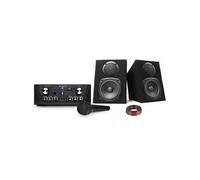 Amplificateur Skytronic karaoké USB/SD/FM 160W + Enceintes compactes 2x100W + Micro noir