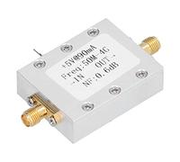 Amplificateur Large Bande, Amplificateur RF Ultra Faible Bruit, Alliage d'Aluminium, 0,05-4GHz - Haute Gain 18dB, Faible Bruit 0,6dB, Idéal pour Réception Radio et Communicatio