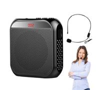 Amplificateur - Mini Casque Filaire | Amplificateur Vocal pour Enseignant, Haut-Parleur de Guide Touristique avec Batterie Rechargeable de 2 200 mAh, Casque de Microphone Filaire, amplificateurs