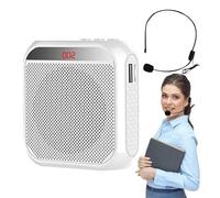 Amplificateur - Mini Casque Filaire | Amplificateur Vocal pour Enseignant, Haut-Parleur de Guide Touristique avec Batterie Rechargeable de 2 200 mAh, Casque de Microphone Filaire, amplificateurs