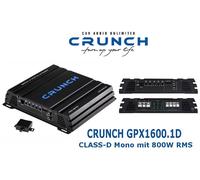 Amplificateur mono numérique Crunch GPX1600.1D 1600 watts avec télécommande b...