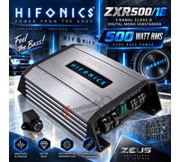 Amplificateur mono numérique Hifonics ZXR500/1E 1 canal 500 WRMS avec...