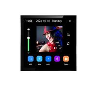 Amplificateur mural numérique stéréo 4 pouces pour Home Cinéma, Android 10, Eshare, Wi-Fi, Bluetooth, tactile, noir
