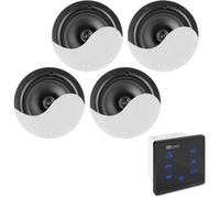 Amplificateur mural Power Dynamics Powerline A100BSET avec enceintes de plafond et Bluetooth