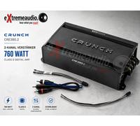 Amplificateur numérique 2 canaux Crunch CRE380.2 Class D avec 760 watts max